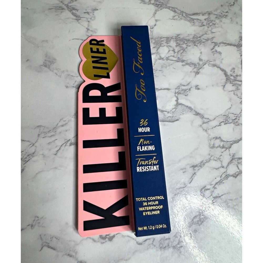 Too Faced Killer Liner Gel Eyeliner Black Waterproof 0.04 oz Transfer Resistant